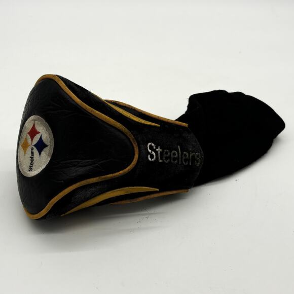 Vtg Pittsburgh Steelers Super Bowl X Golf Club Head Cover Golfing Wood Driver - Picture 1 of 9